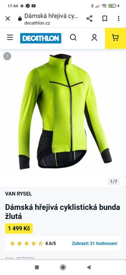 Dámská hřejivá cyklistická bunda Van Rysel 