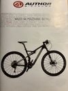 Predám celoodpružený MTB Author A-Ray so záručným listom (Shimano SLX, Mavix, …) + náhradné diely