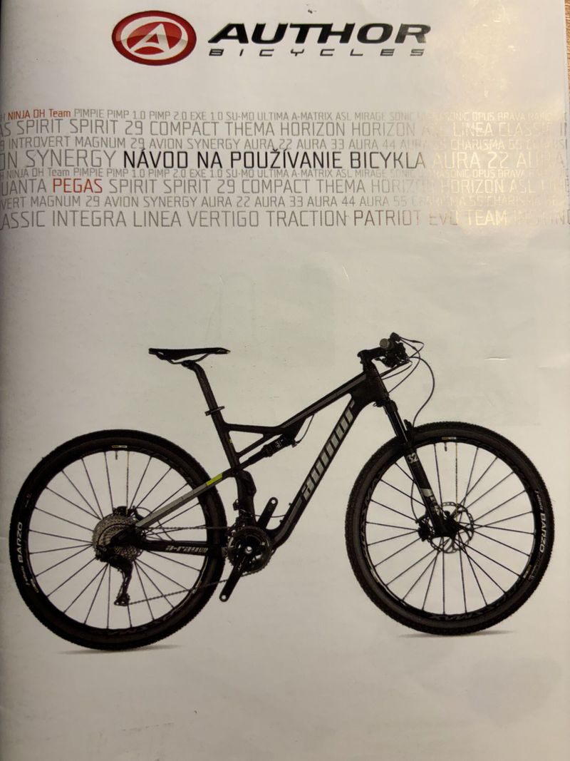 Predám celoodpružený MTB Author A-Ray so záručným listom (Shimano SLX, Mavix, …) + náhradné diely