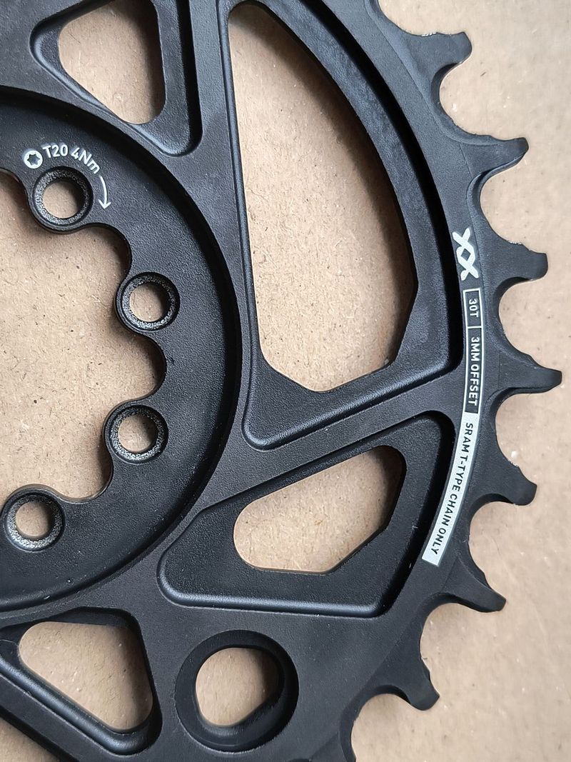 převodník SRAM XX Eagle T-type 30T, direct mount, 3mm offset