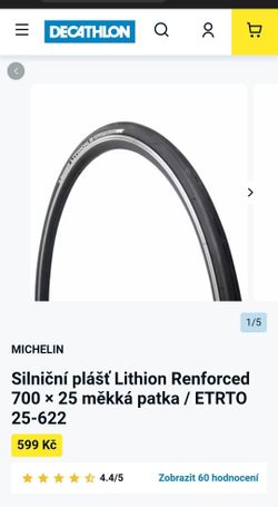 Kevlarove pláště Michelin Lithion Renforced 700×25c 2×