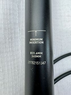 Teleskopická sedlovka Rockshox 31,6/340 mm, zdvih 100 mm