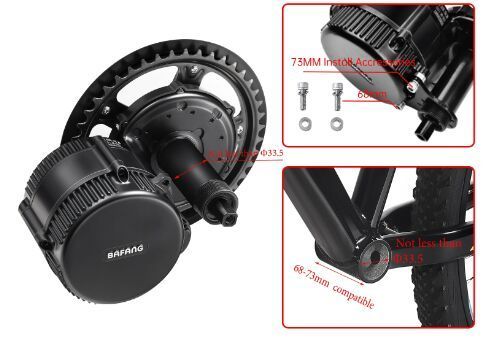 Bafang Mid Drive Motor Kit 750W 48V Ebike Conversion Kit + akumulátor /set na přestavbu na ebike/