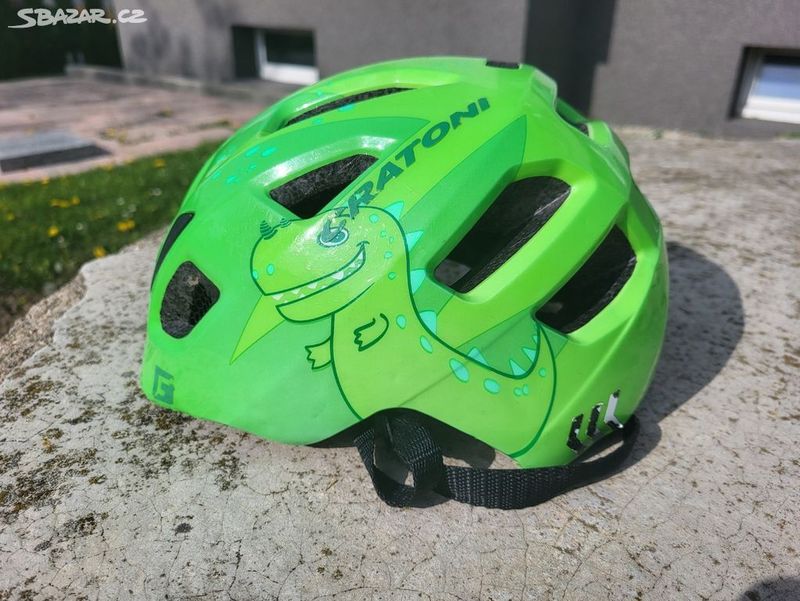 Dětská helma CRATONI Maxster Dino Green Glossy - S/M (51-56cm)