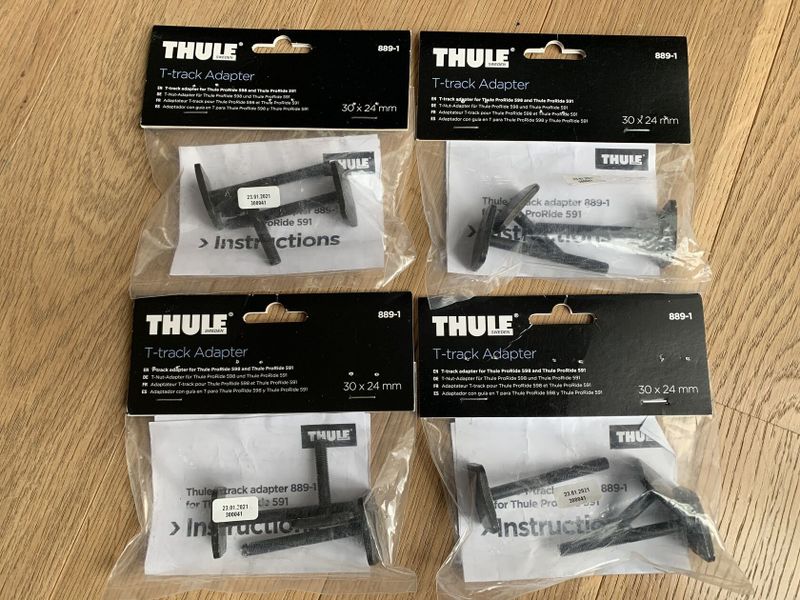 Thule T-track Adapter 889-1, 4 sady