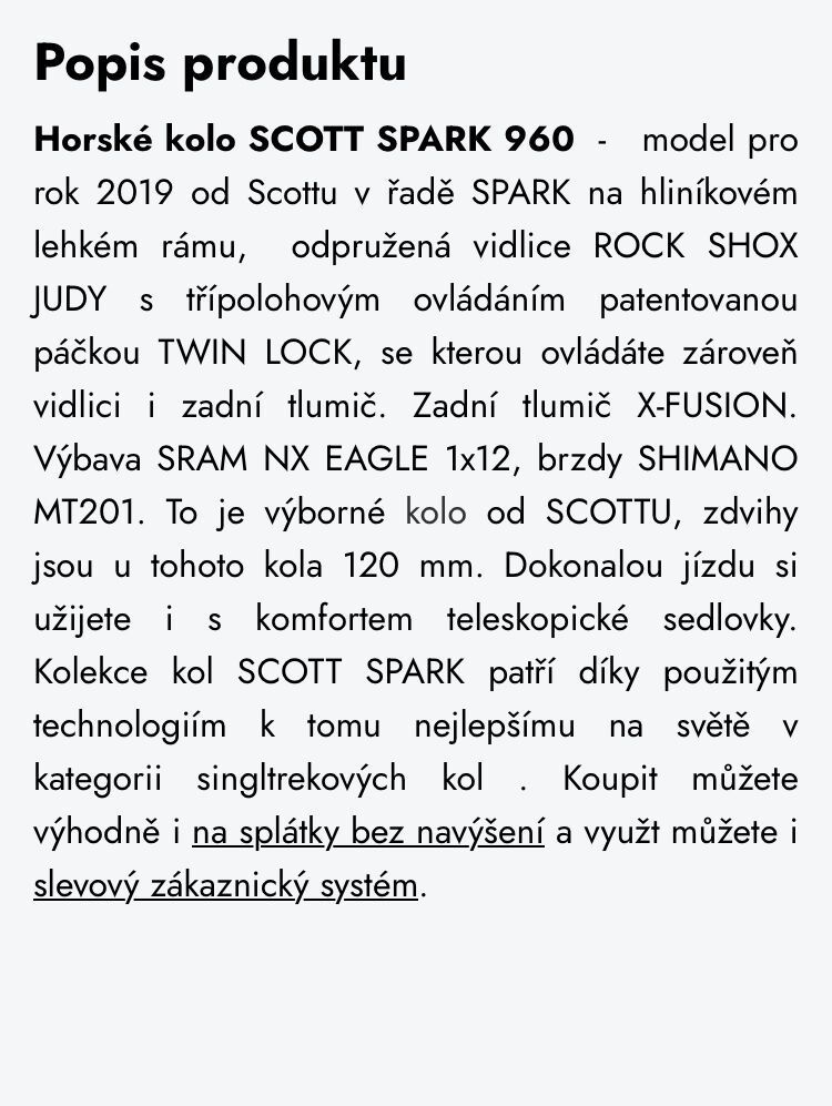 Scott Spark 960 2019 vel. L