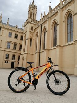 Prodám ELEKTROKOLO TOTEM MAURICE 29" ORANŽOVÁ vel.19-TESTBIKE