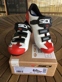 Cyklistické boty SIDI TRACE 2 MTB červeno bílé