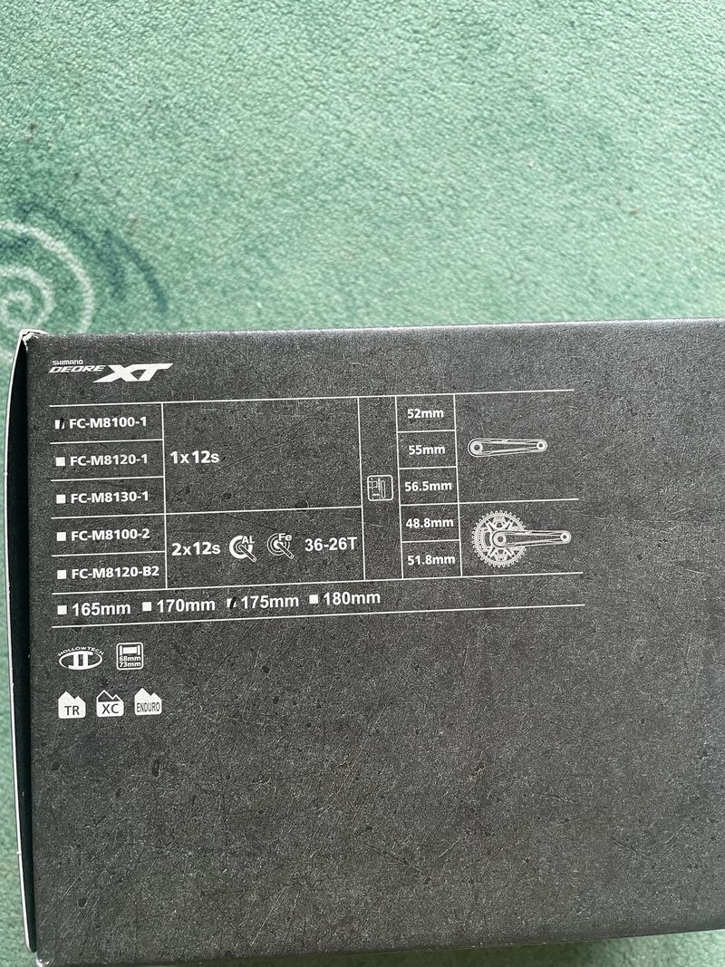 Prodám kliky Shimano Deore XT FC-M8100-1