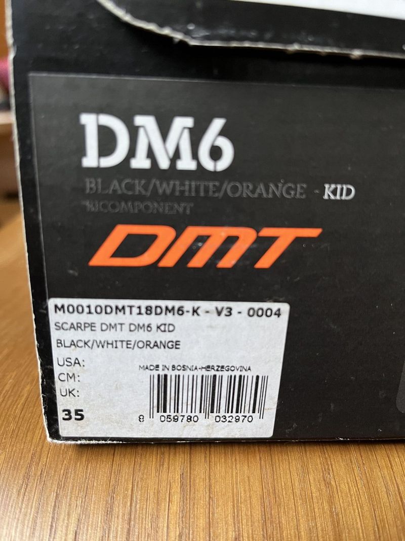 dětské MTB tretry DMT vel. 34, 35, stélka 21,5 cm
