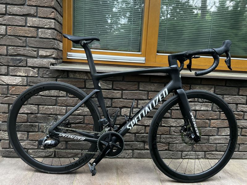 Specialized Tarmac SL7 Expert Powermeter Quarq DUB Satin Carbon/White - velikost 56