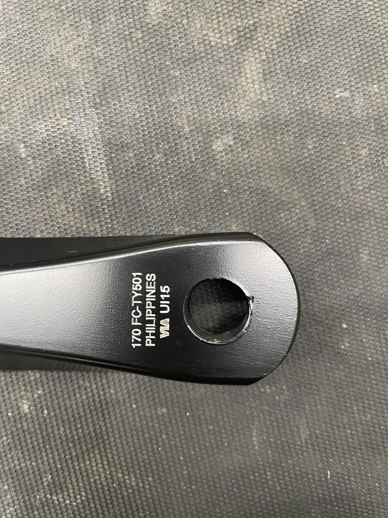 Levá klika shimano FC-TY501 délky 170mm 4hran
