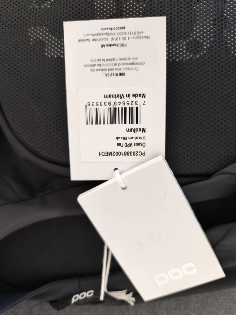 NOVÝ ! POC Oseus VPD Tee, Uranium Black M