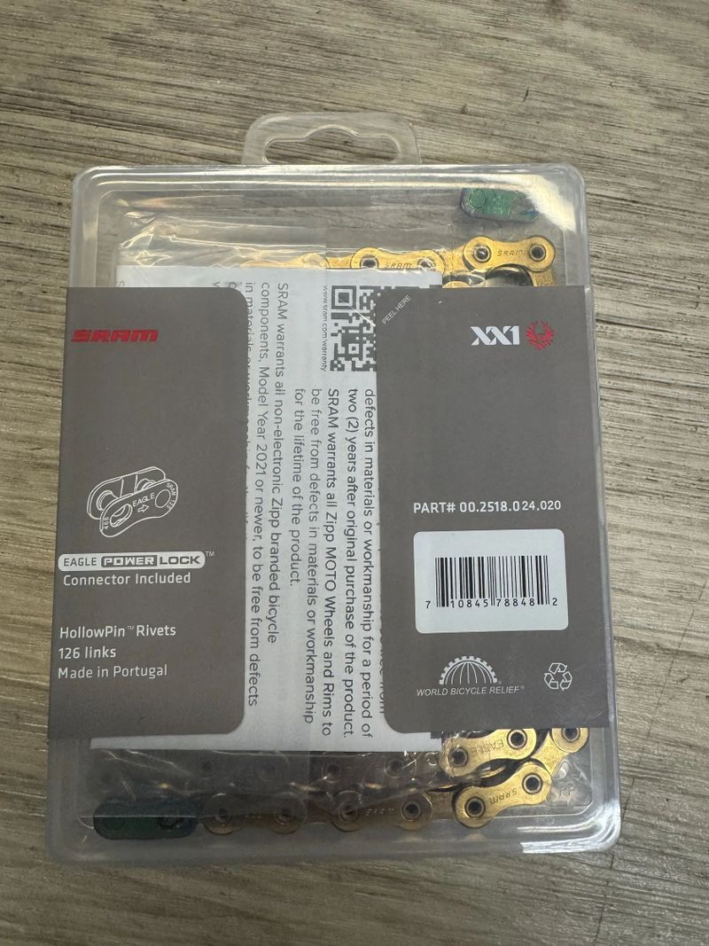 Řetěz Sram XX1 eagle gold 126c powerlock