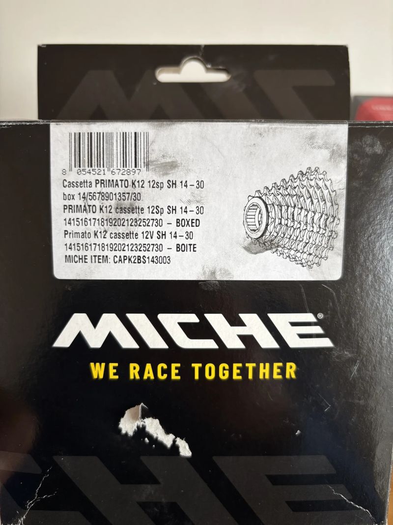 Kadetská Miche 12sp kazeta