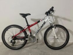 Dětské horské kolo Maxbike M300 – rám 13", kola 24", 21 rychlostí, Shimano výbava