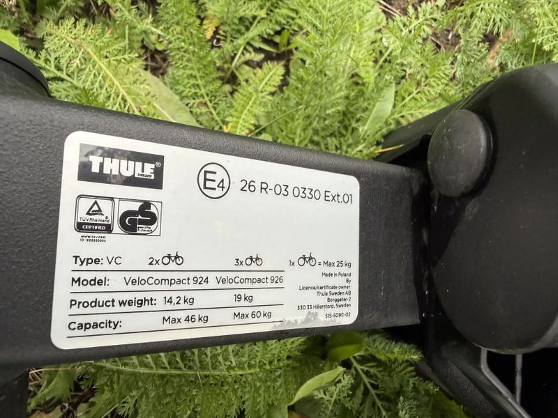 Thule VeloCompact nosič 3 kol na tažné zařízení