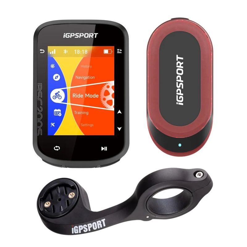 iGPSport BSC200S + radar iGPSport SR mini + držák + ochranné sklo