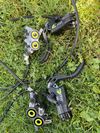 Magura MT7 Pro 1-finger HC čtyřpístková kotoučová brzda, kotouče Galfer 180mm
