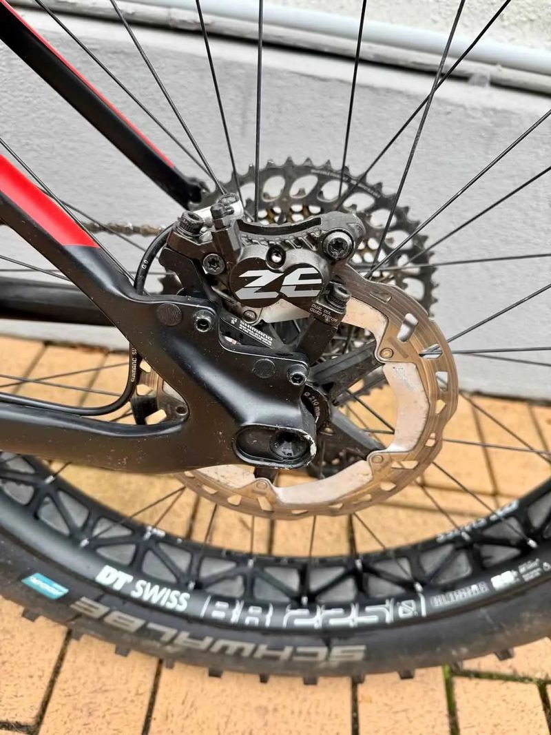 carbon fatbike Canyon DUDE CF9 CUSTOM - black / red M