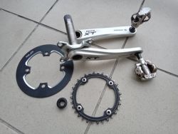 Prodej kliky Shimano XT , převodník Praxis. 