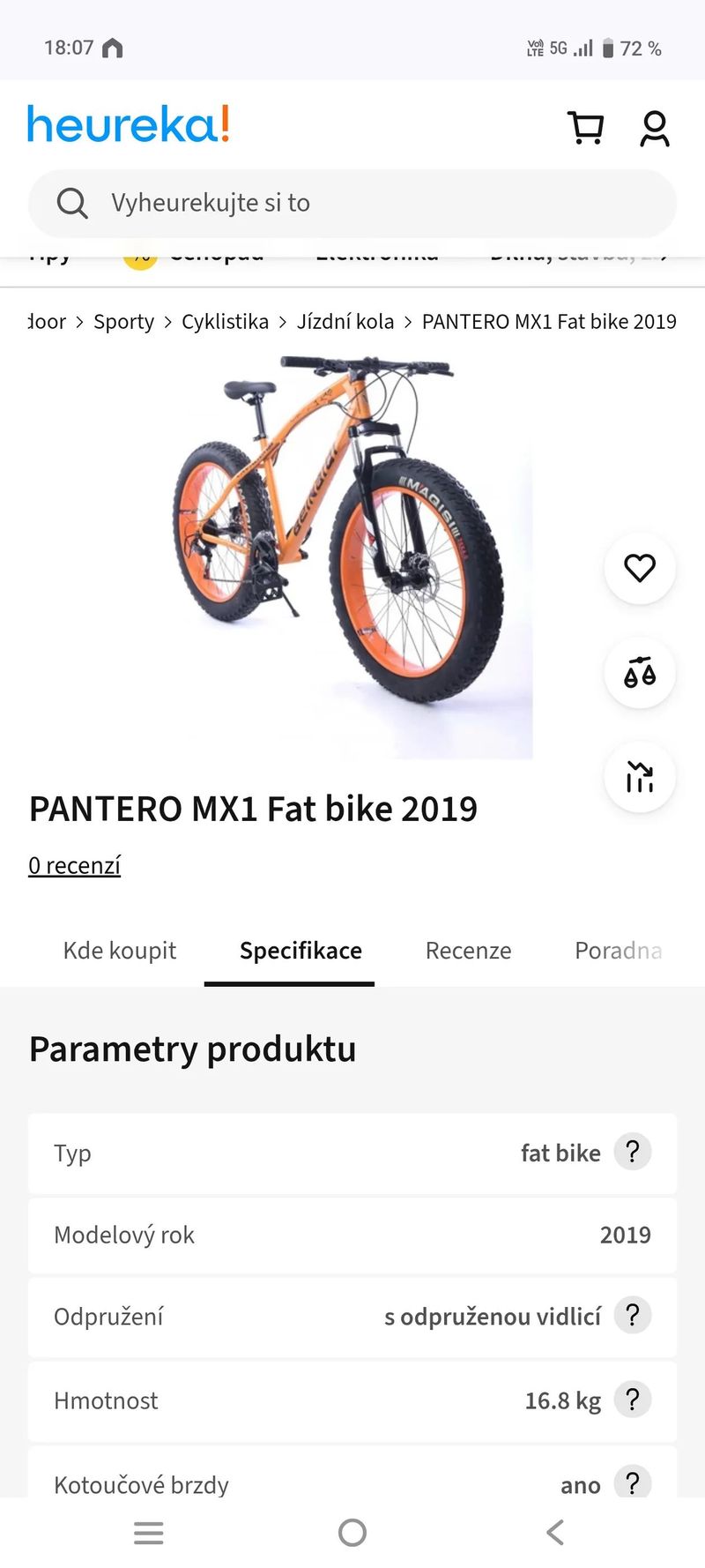 Panther Pantero MX1 fat bike 2019