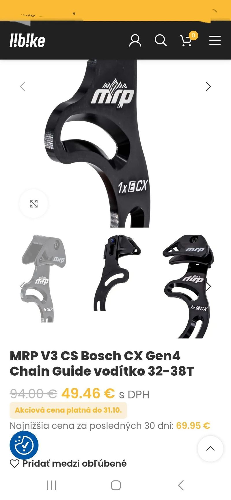 Nové vodítko MRP V3 CX Bosch 32z až 38z