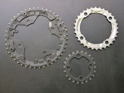 převodníky Shimano Deore 104/64mm 3x9