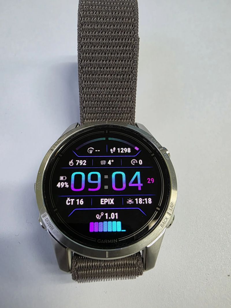 Garmin epix Pro (Gen 2) Standart 42mm, stříbrné