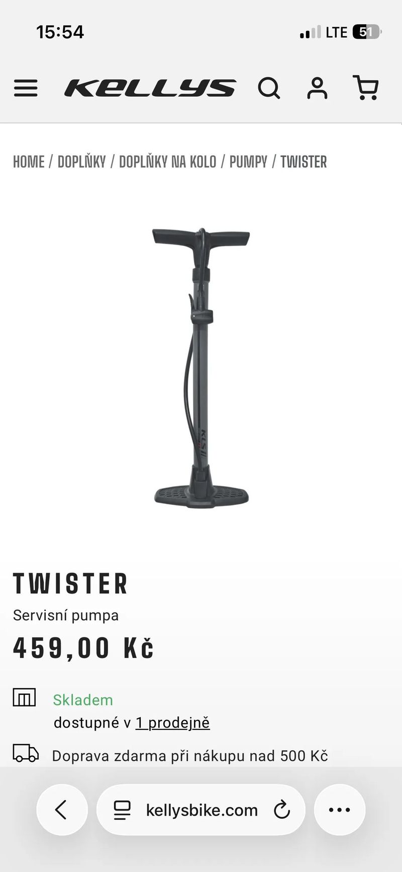 NOVÁ dílenská pumpa Kellys 