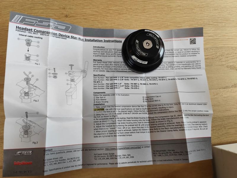 FSA hlavové složení DX Pro (I/E)