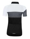 Nový krátký dámský dres Force View Lady M bílá/šedá/černá
