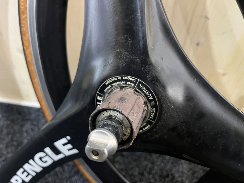 Retro/vintage par kol Spengle, plášťová, ořech Shimano