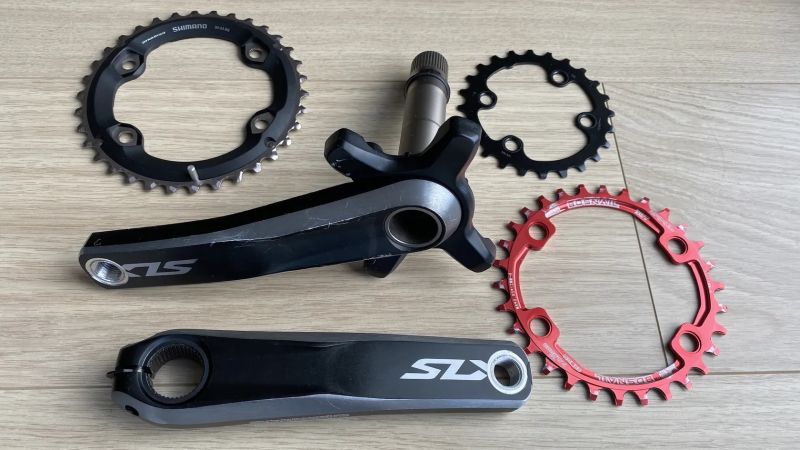 Kliky Shimano SLX FC-M7000 155mm + převodníky 34/24z a 30z