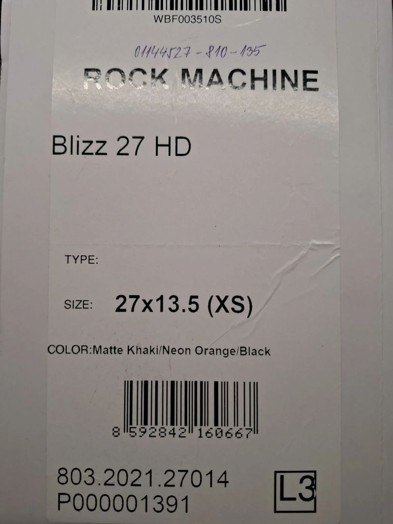 Rock Machine BLIZZ 27 HD