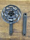 retro kliky Race Face Forged | převodníky Gebhardt 44x32x22 | 175 mm | středová osa Shimano