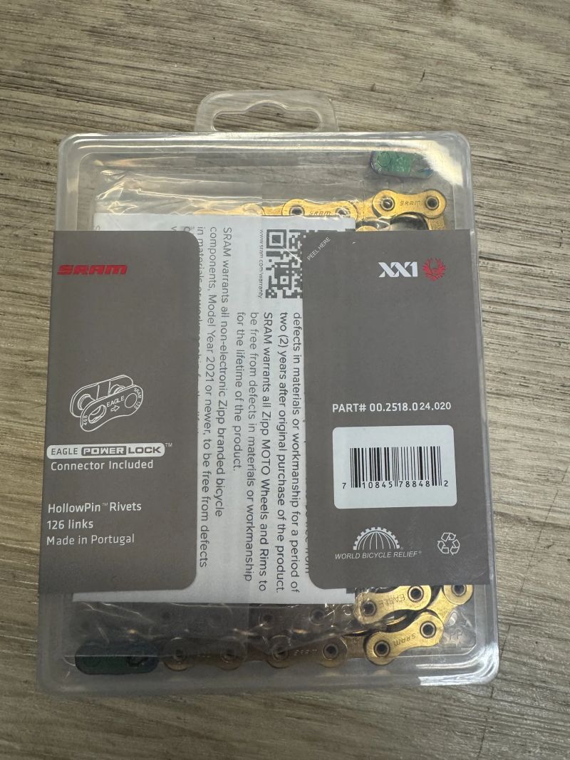 Řetěz Sram Eagle XX1 gold poweŕlock 126članku