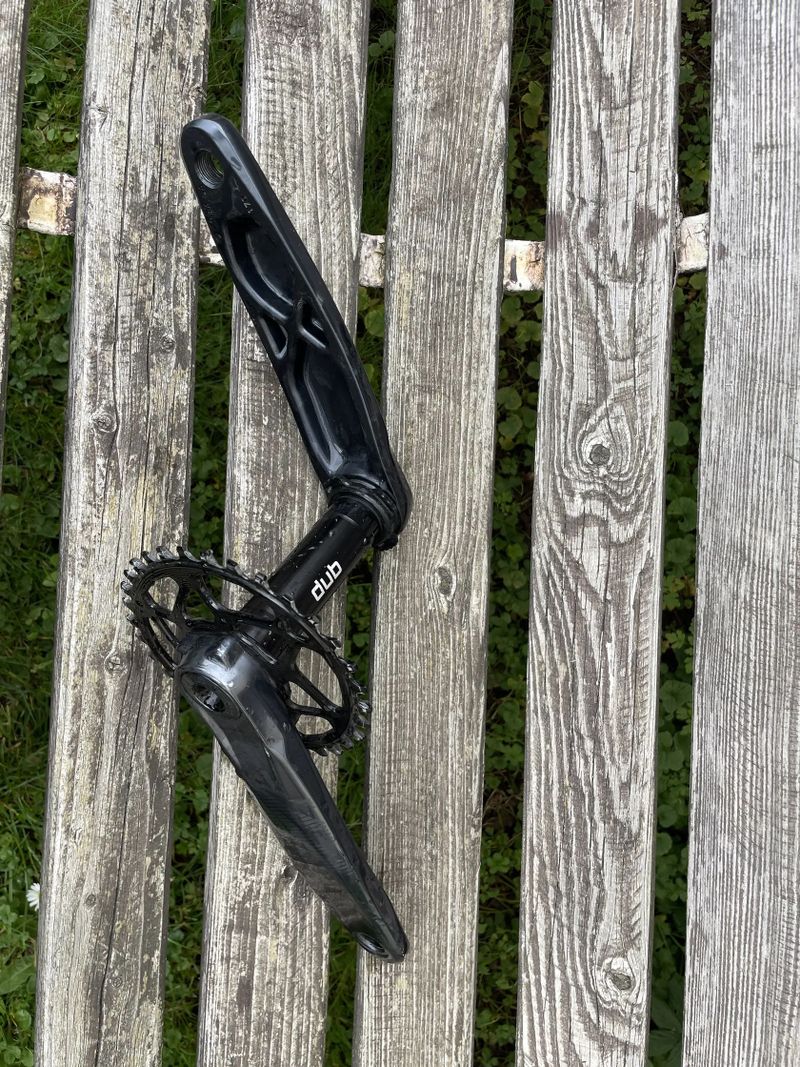 Kliky Sram GX Eagle dub + převodník Absolute Black - oválný
