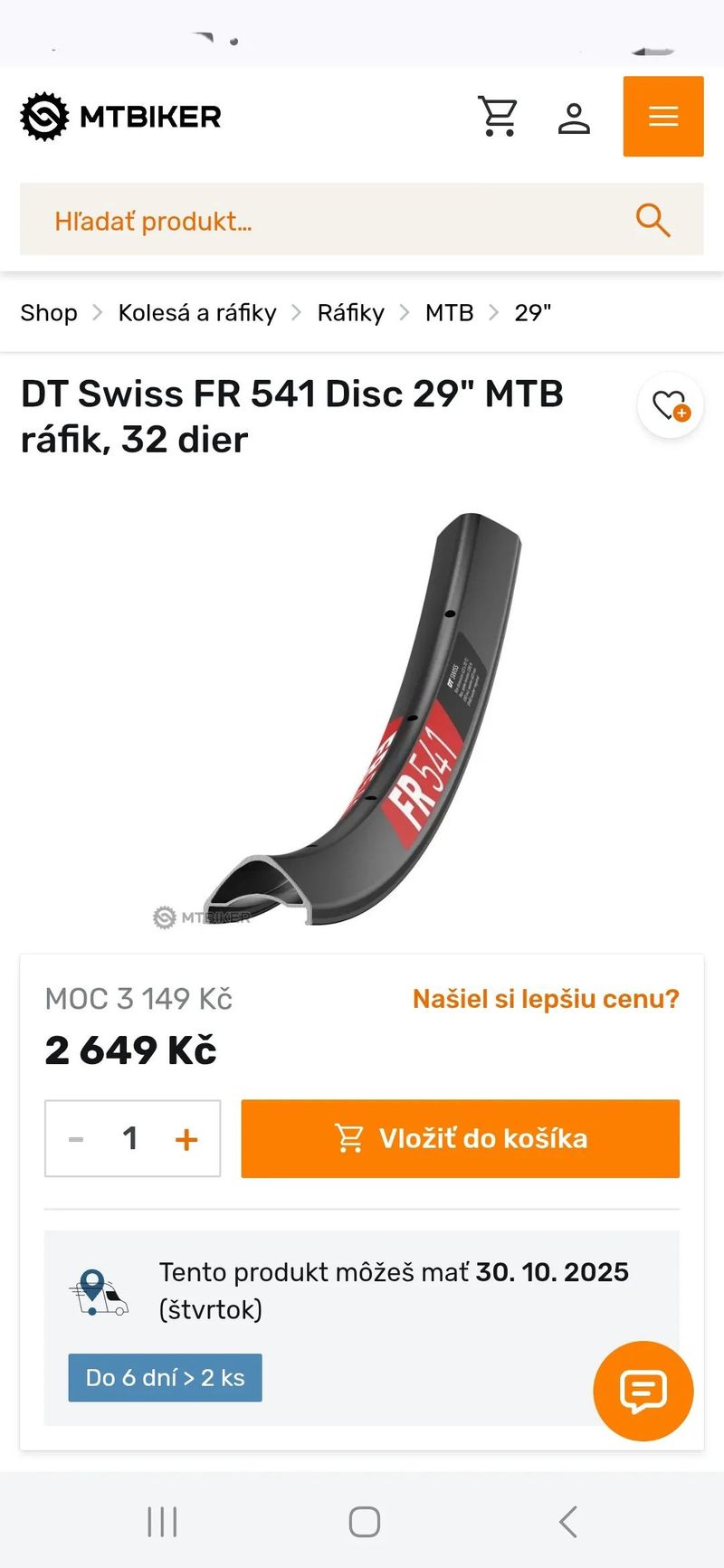 Nové DT Swiss FR 541 MicroSpline Ratchet Straightpull 29"