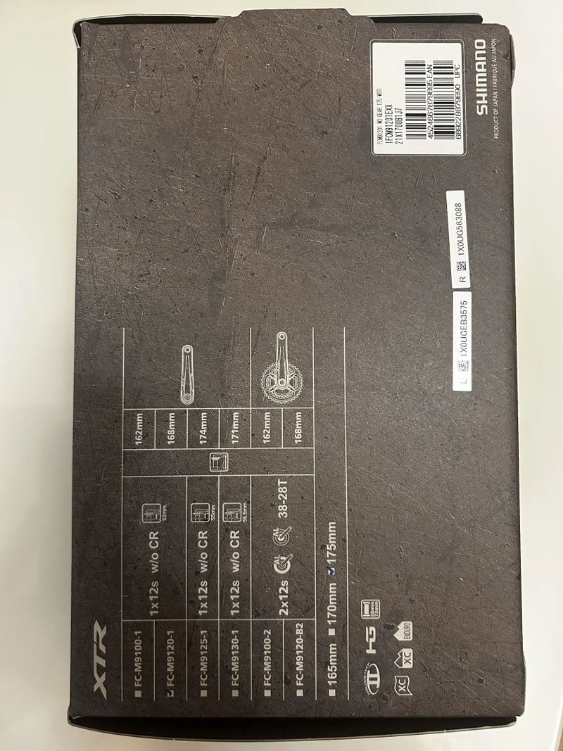 Shimano kliky XTR M9120 1x12 175mm
