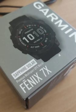 Garmin Fenix 7X Solar Saphire, Grey/Black, nepoškrábané