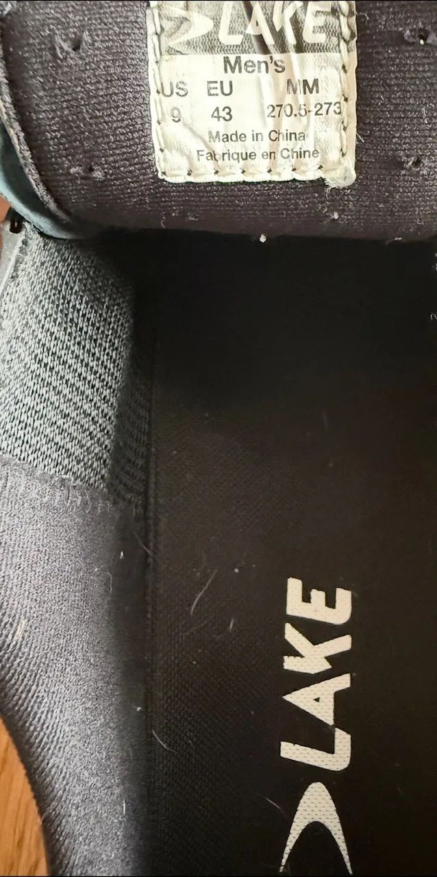 Prodám karbonové tretry MTB Lake MX332 SuperCross (klokaní kůže), velikost 43