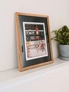 Dráhová cyklistika / print / velodrom / Brno / vintage / retro