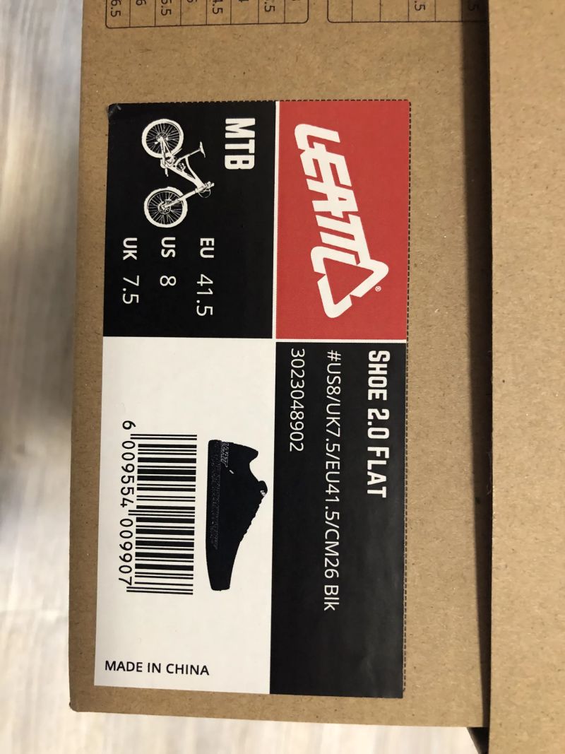 Boty LEATT MTB 2.0 Flat shoe Black