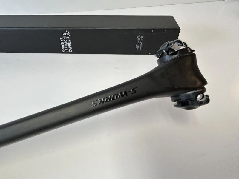 Nová sedlovka Specialized S-Works Tarmac SL8 Carbon 0 offset, délka 380 mm