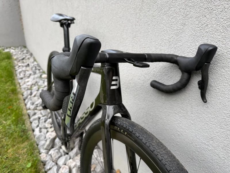 UPGRADE: BASSO PALTA 2, custom lak: RAW CARBON, SRAM RED XPLR!!! převody: 42 x 9-45