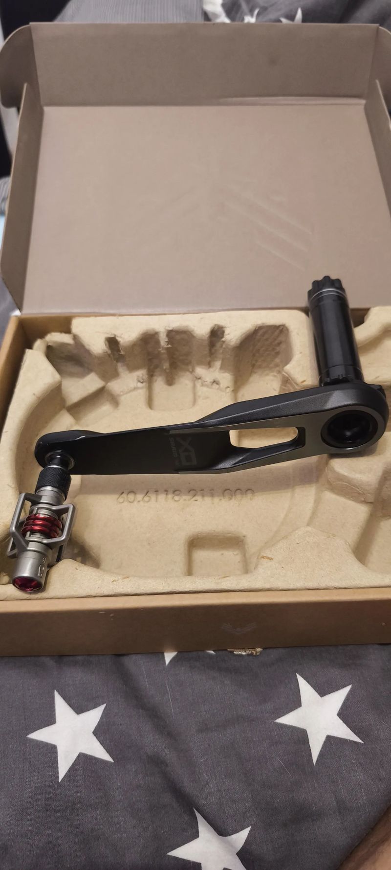 Kliky Sram X0 vcetne prevodniku + pedaly Crankbrothers Egg Beater 3 - RED