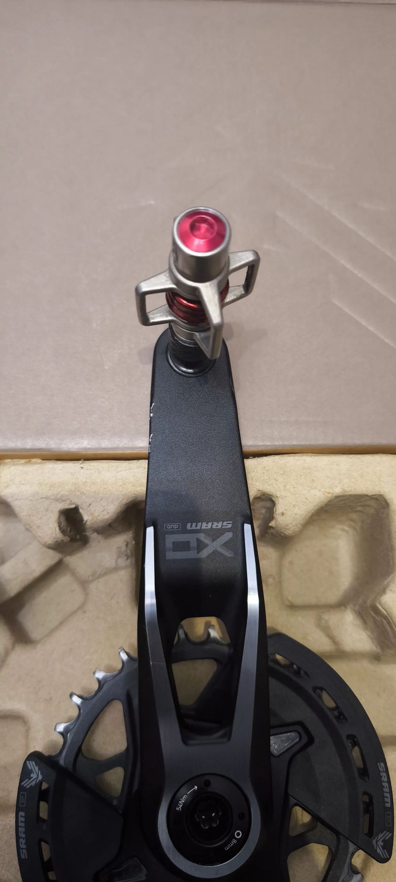 Kliky Sram X0 vcetne prevodniku + pedaly Crankbrothers Egg Beater 3 - RED