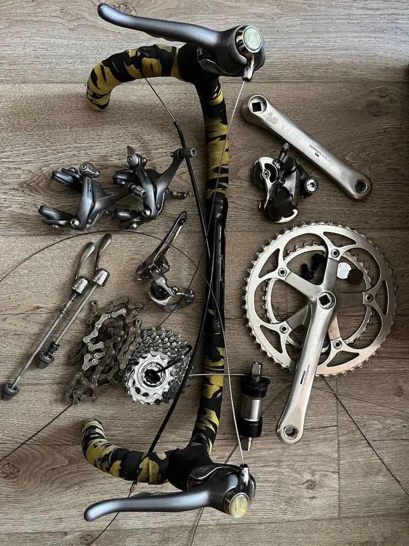 Sada Shimano 600, 2x8s, pěkný stav