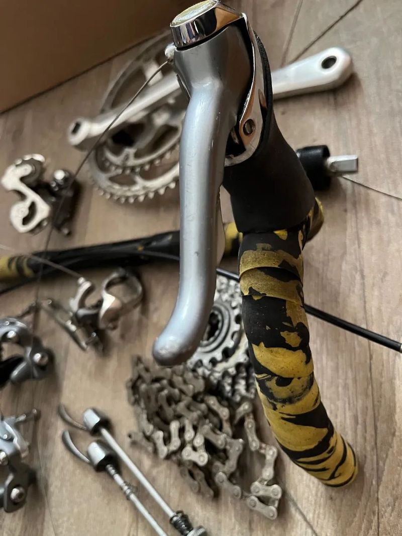 Sada Shimano 600, 2x8s, pěkný stav